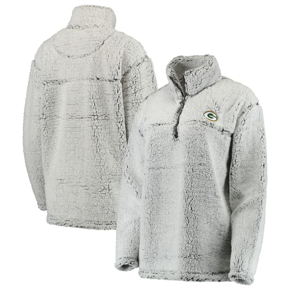 NFL Green Bay Packers Women's Sherpa Quarter-Zip Pullover Jacket