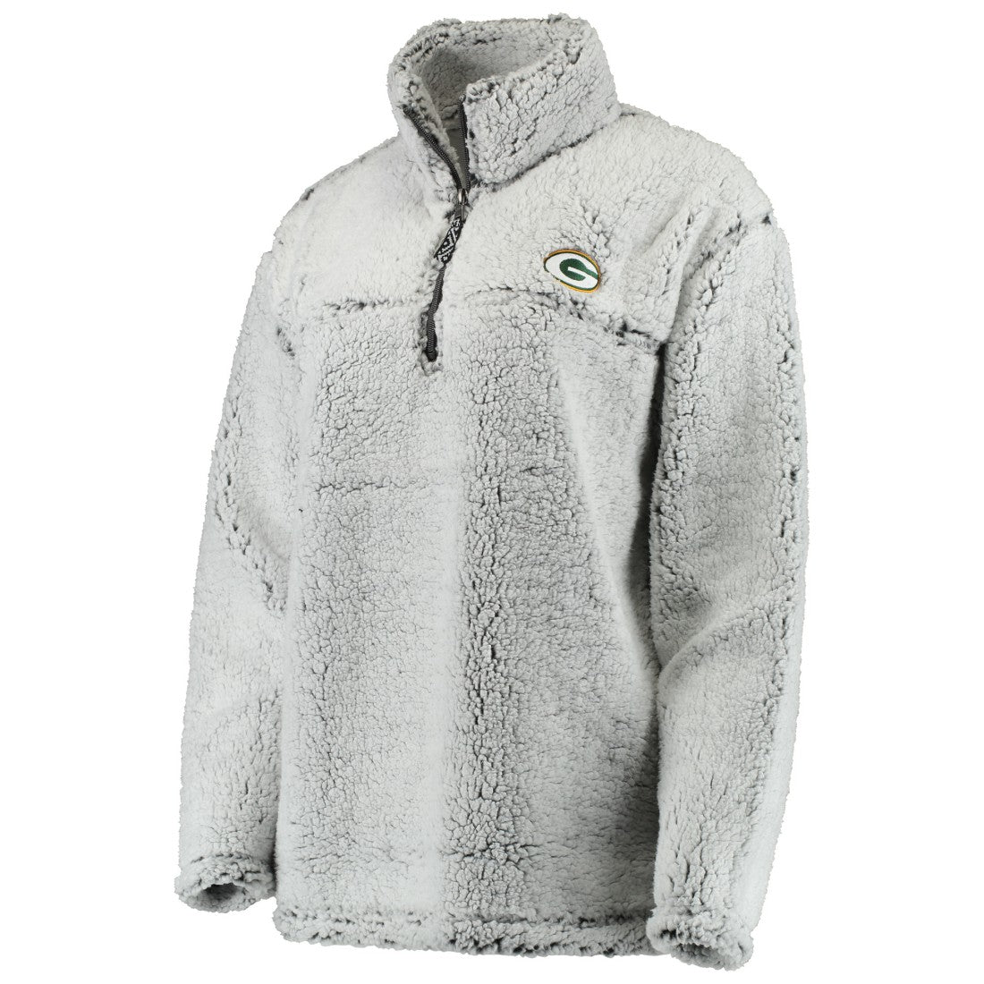 NFL Green Bay Packers Women's Sherpa Quarter-Zip Pullover Jacket