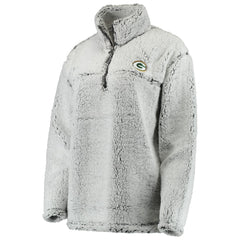 NFL Green Bay Packers Women's Sherpa Quarter-Zip Pullover Jacket
