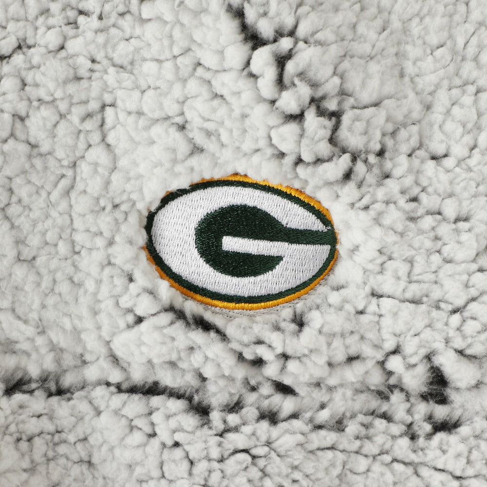 NFL Green Bay Packers Women's Sherpa Quarter-Zip Pullover Jacket