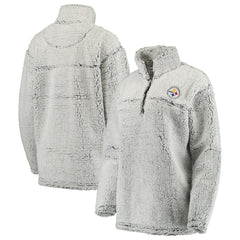 NFL Pittsburgh Steelers Women's Sherpa Quarter-Zip Pullover Jacket