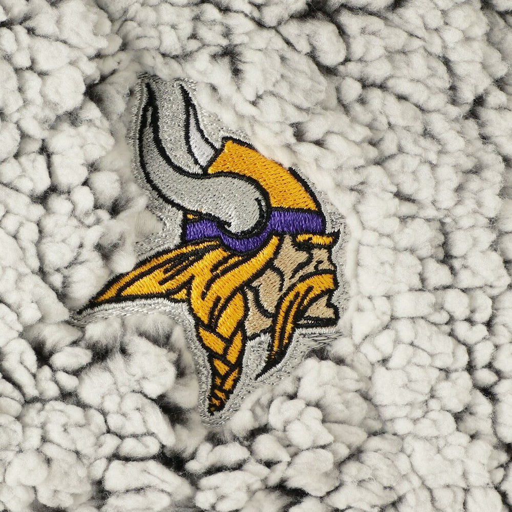 NFL Minnesota Vikings Women's Sherpa Quarter-Zip Pullover Jacket