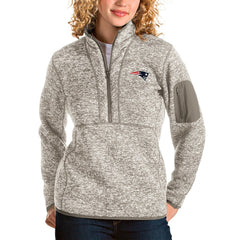 NFL New England Patriots Antigua Women's Fortune Half-Zip Pullover Jacket