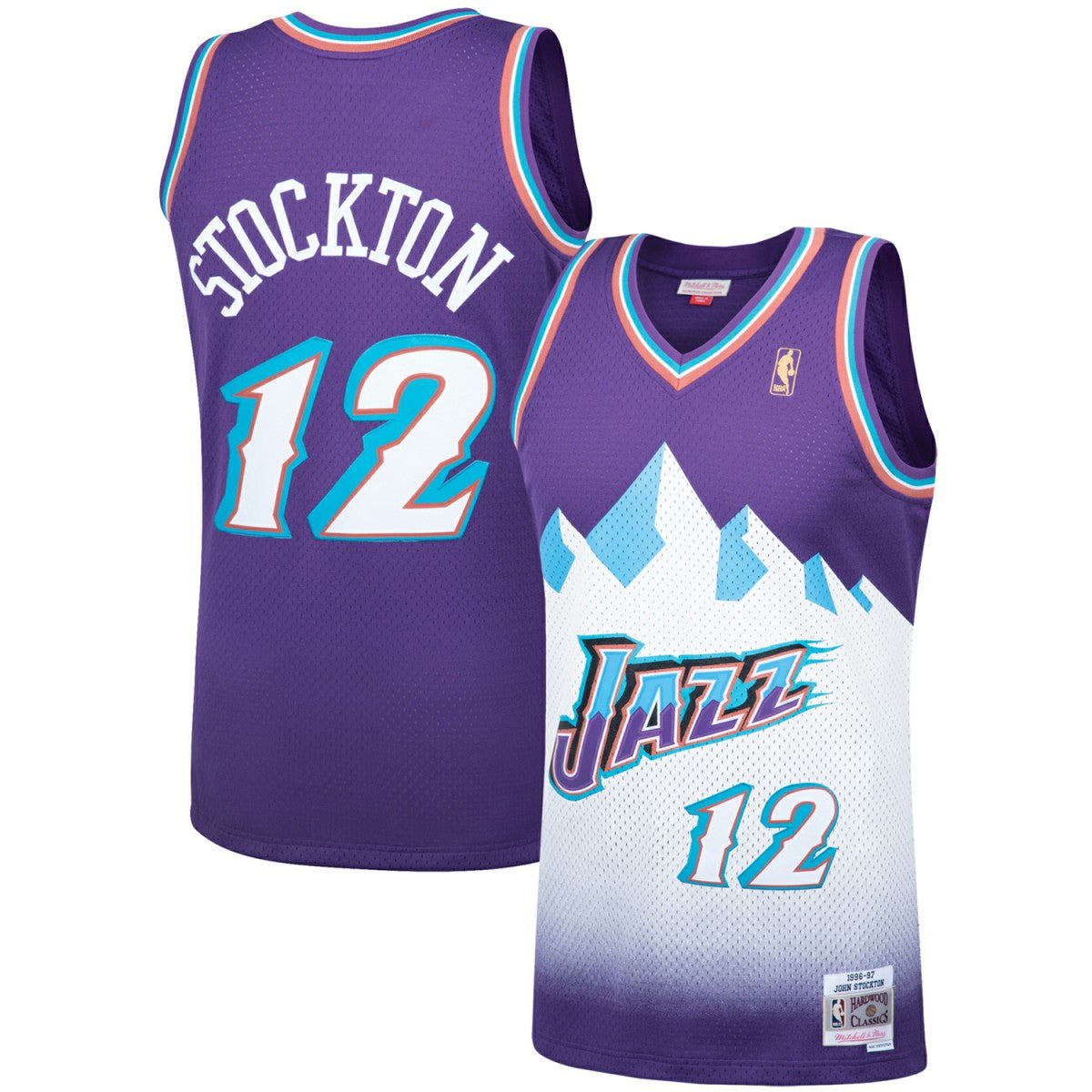John Stockton Utah Jazz Hardwood Classics Swingman Jersey - Purple | Mitchell & Ness outlet