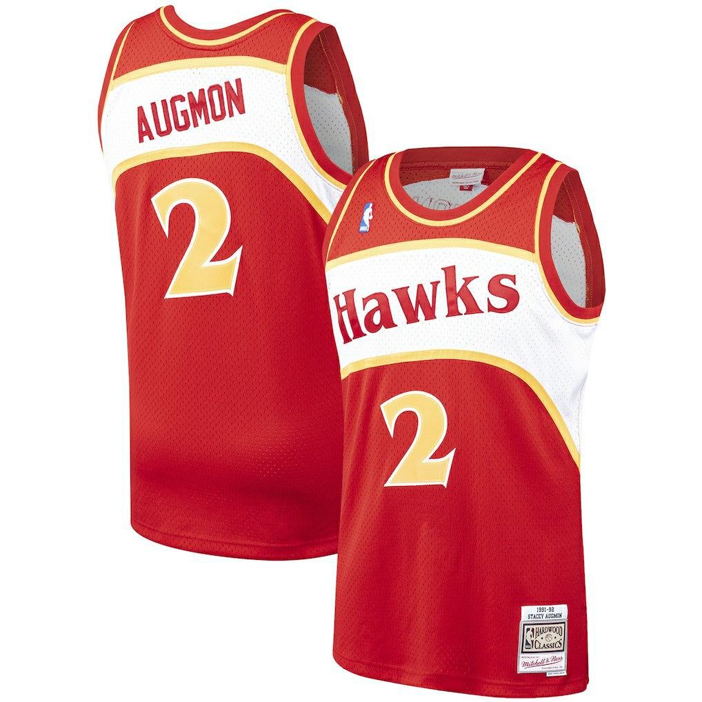 Stacey Augmon Atlanta Hawks 1991/92 Hardwood Classics Swingman Jersey - Red | Mitchell & Ness on sale