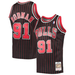 Dennis Rodman Chicago Bulls Hardwood Classics Swingman Jersey sale - Black | Mitchell & Ness cheap