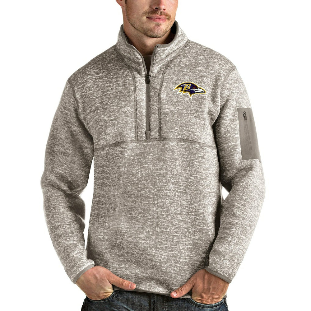 NFL Baltimore Ravens Antigua Fortune Quarter-Zip Pullover Jacket