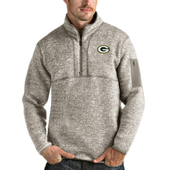 NFL Green Bay Packers Antigua Fortune Quarter-Zip Pullover Jacket