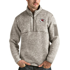 NFL Kansas City Chiefs Antigua Fortune Quarter-Zip Pullover Jacket