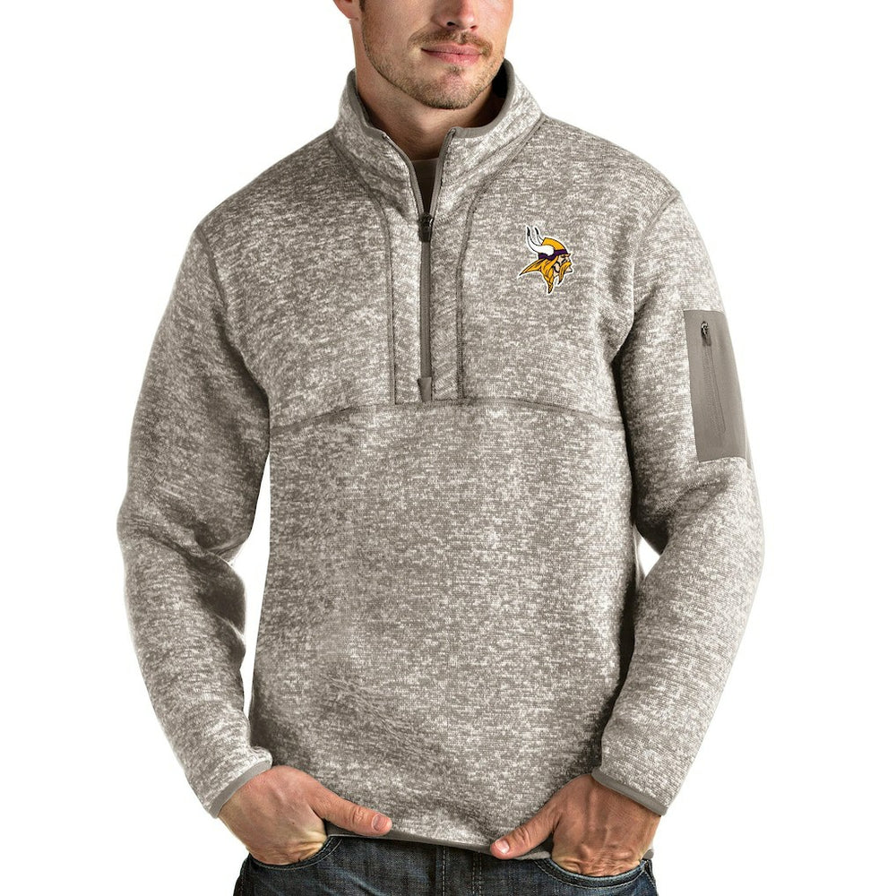 NFL Minnesota Vikings Antigua Fortune Quarter-Zip Pullover Jacket