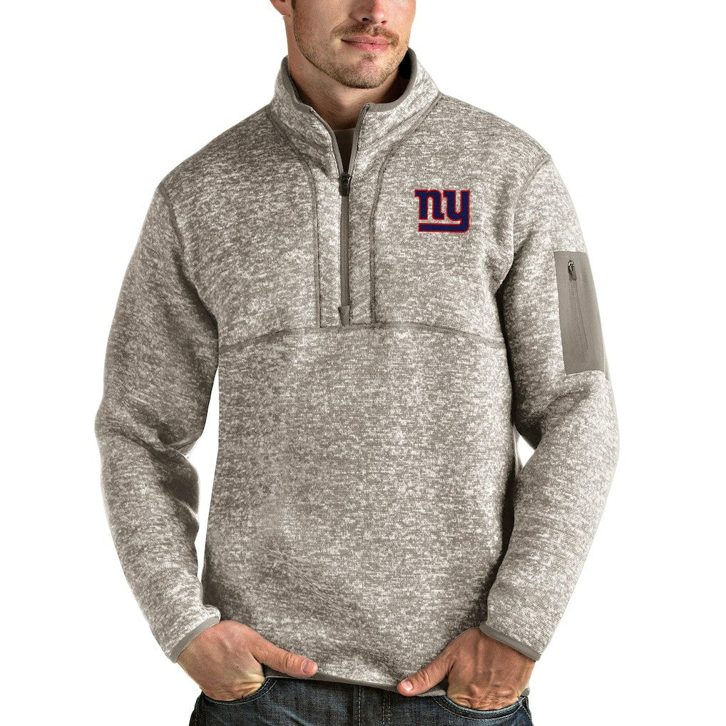 NFL New York Giants Antigua Fortune Quarter-Zip Pullover Jacket