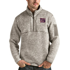 NFL New York Giants Antigua Fortune Quarter-Zip Pullover Jacket