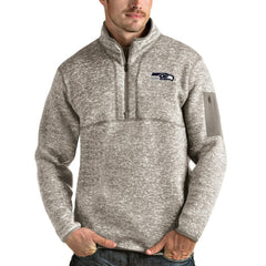 NFL Seattle Seahawks Antigua Fortune Quarter-Zip Pullover Jacket