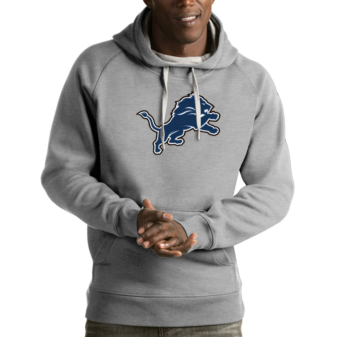 NFL Detroit Lions Antigua Victory Pullover Hoodie