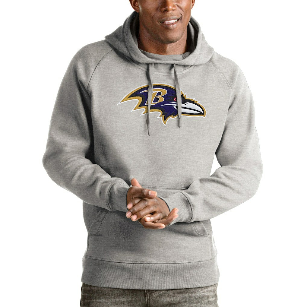 NFL Baltimore Ravens Antigua Victory Pullover Hoodie
