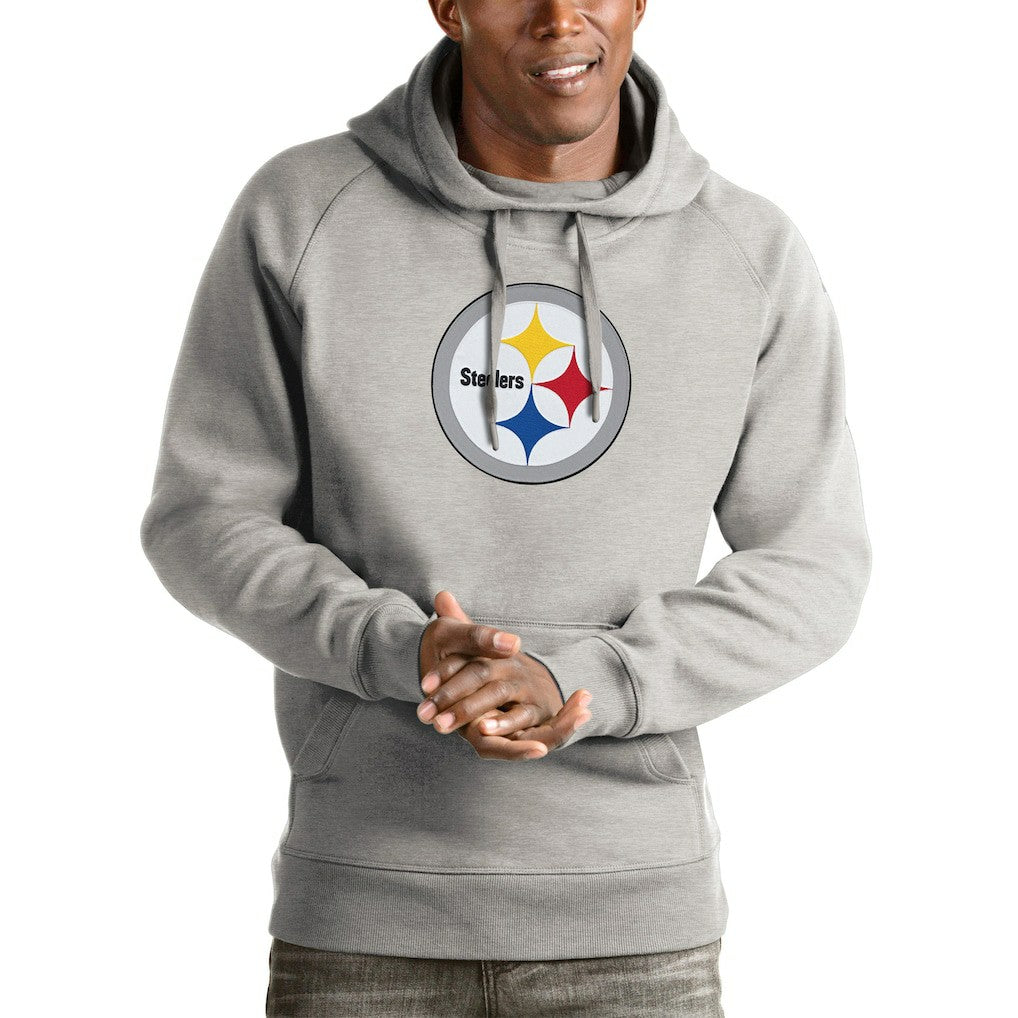 NFL Pittsburgh Steelers Antigua Victory Pullover Hoodie
