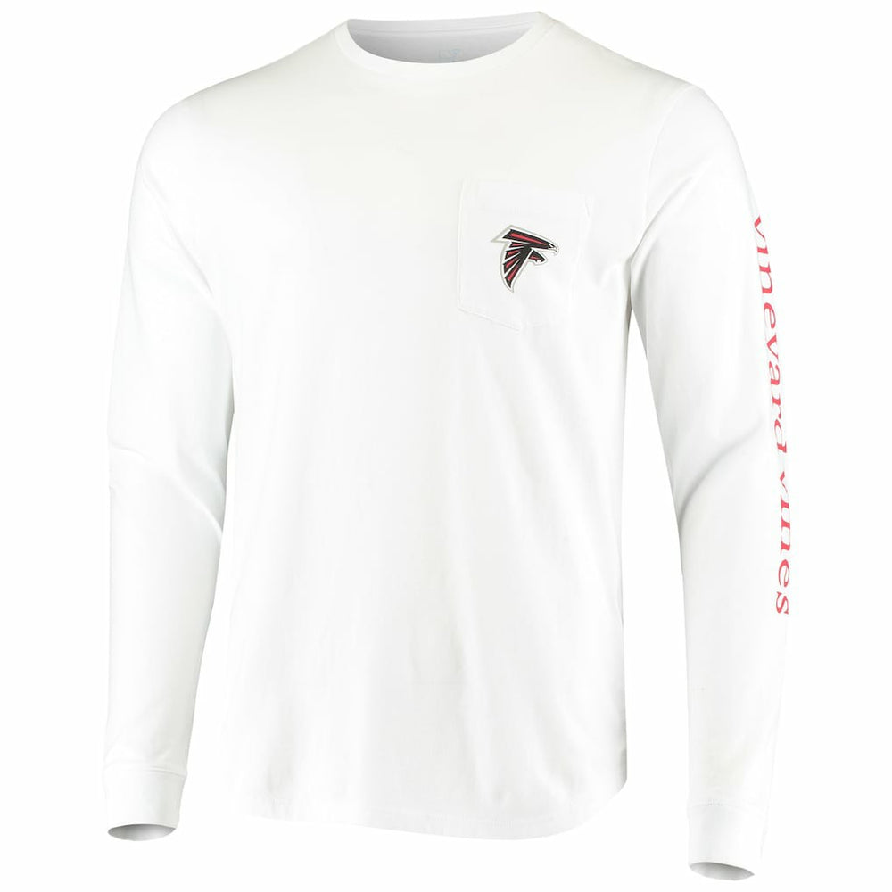 NFL Atlanta Falcons Vineyard Vines Whale Helmet Long Sleeve T-Shirt