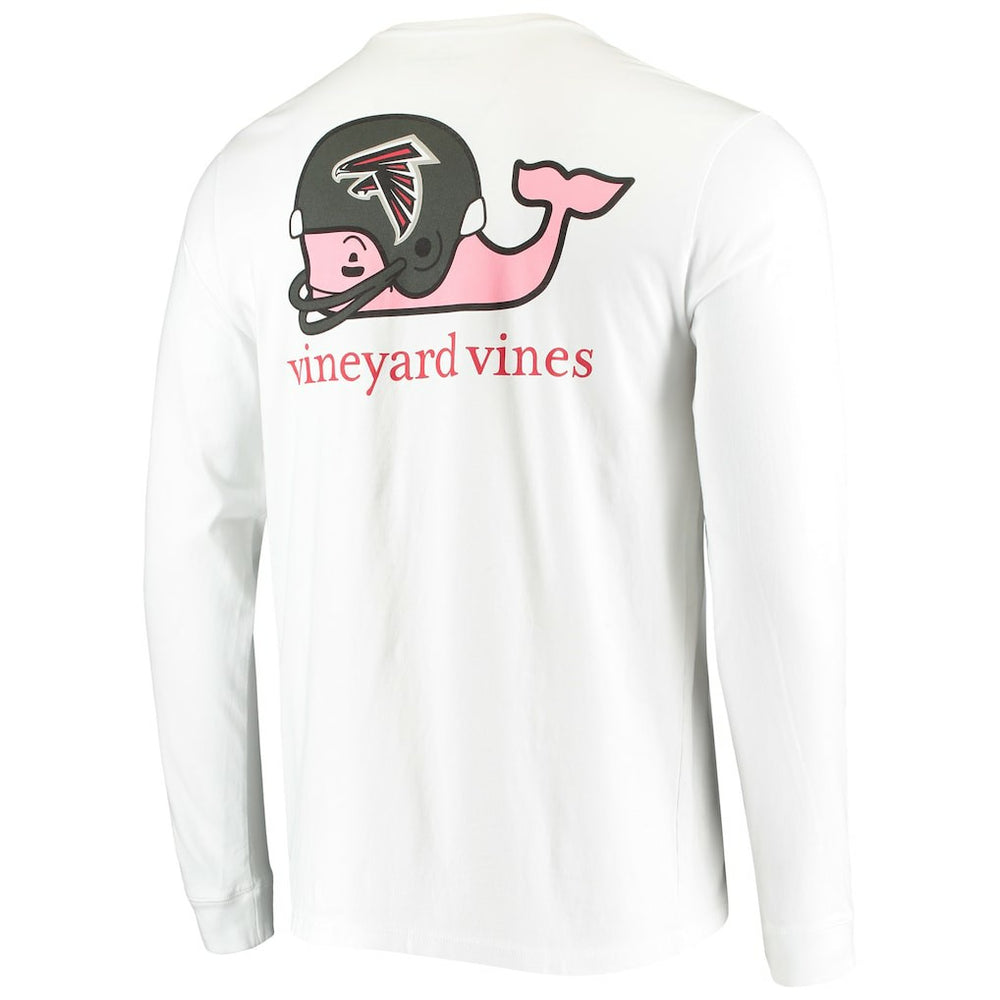 NFL Atlanta Falcons Vineyard Vines Whale Helmet Long Sleeve T-Shirt