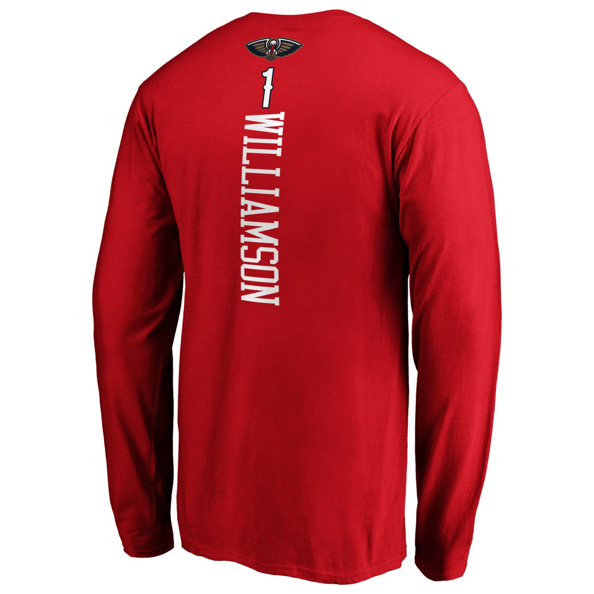 Zion Williamson New Orleans Pelicans Playmaker Name & Number Long Sleeve T-Shirt - Red online