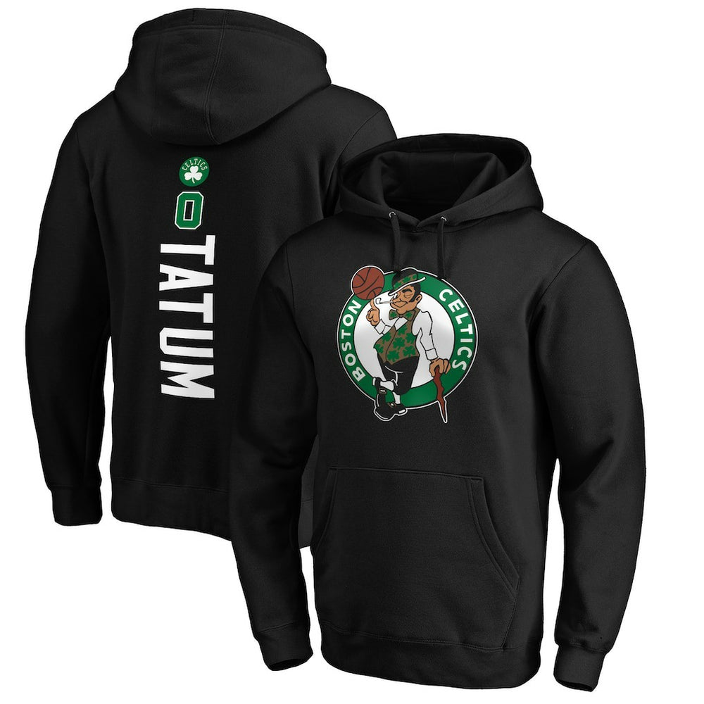 Jayson Tatum Boston Celtics Playmaker Name & Number Pullover Hoodie - Black cheap