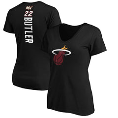 Jimmy Butler Miami Heat Women's Playmaker Logo Name & Number V-Neck T-Shirt - Black | Fanatics online