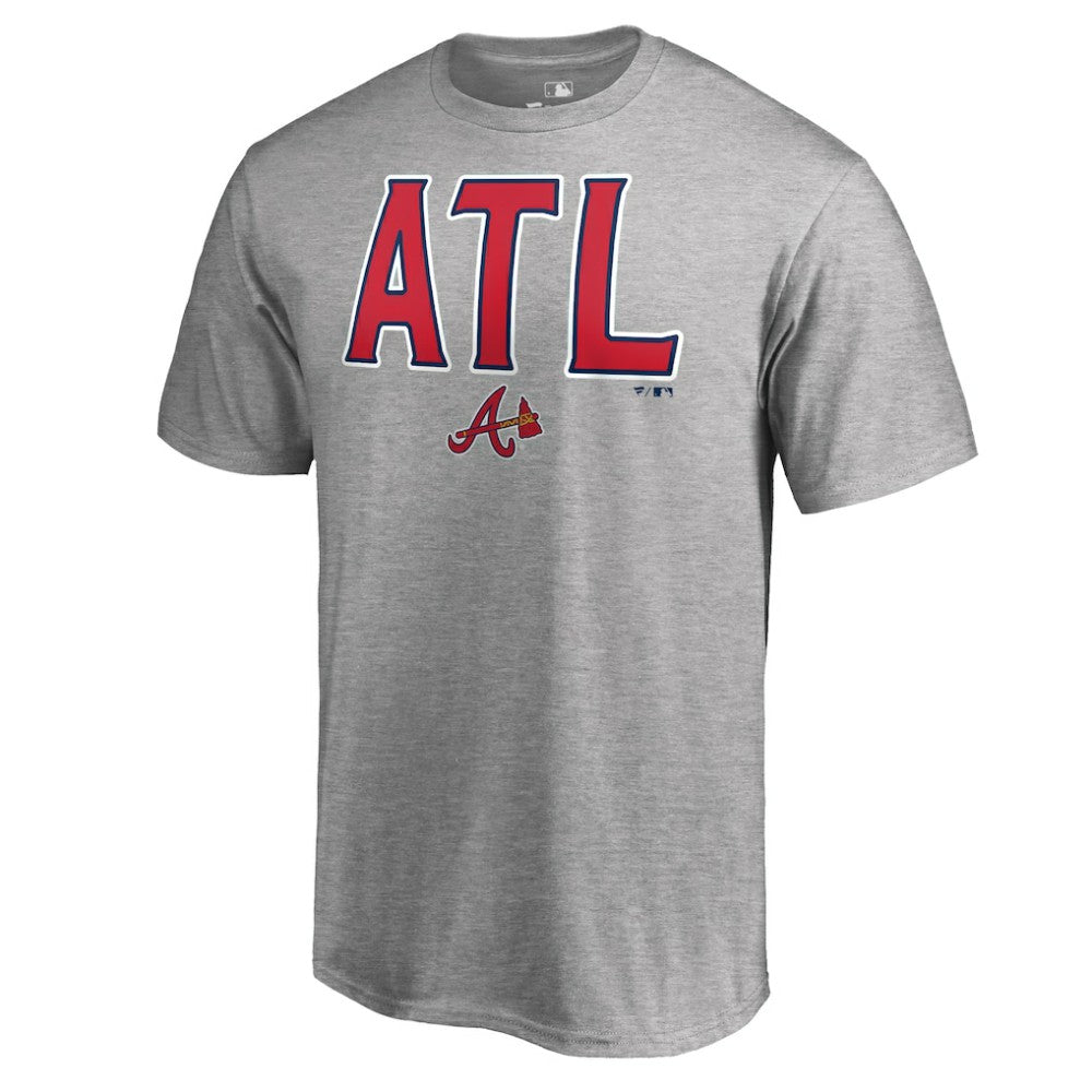 Atlanta Braves Hometown ATL T-Shirt - Heather Gray