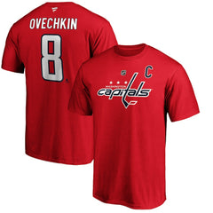 Alexander Ovechkin Washington Capitals Fanatics Authentic Stack Player Name & Number T-Shirt