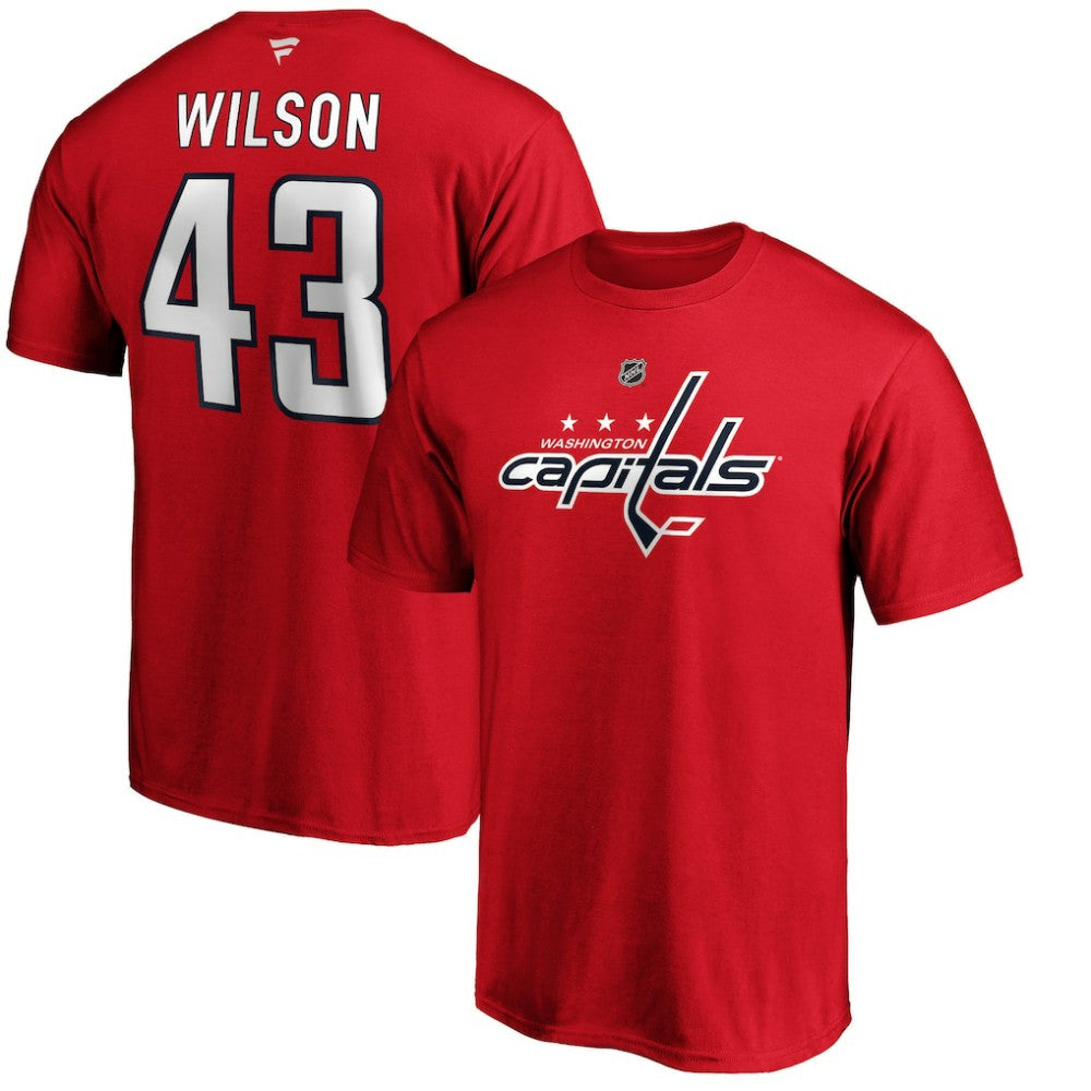Tom Wilson Washington Capitals Fanatics Authentic Stack Player Name & Number T-Shirt
