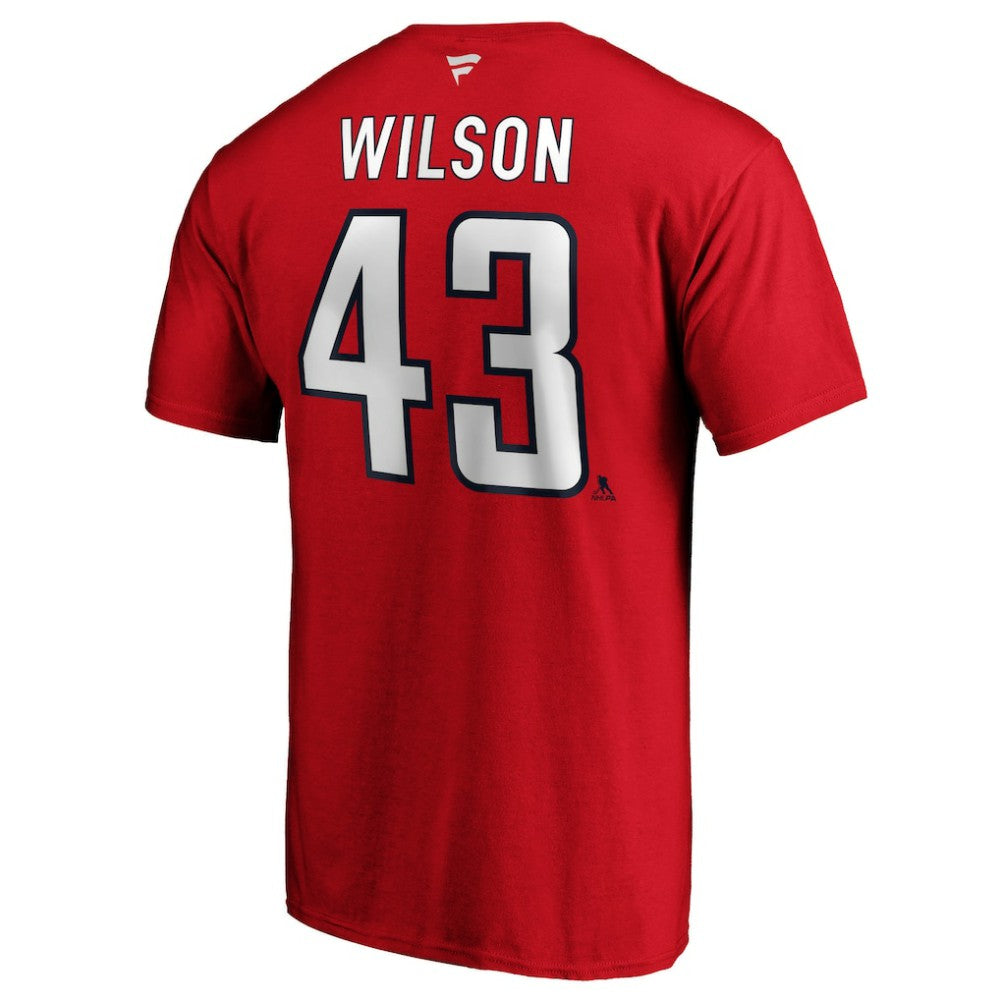 Tom Wilson Washington Capitals Fanatics Authentic Stack Player Name & Number T-Shirt