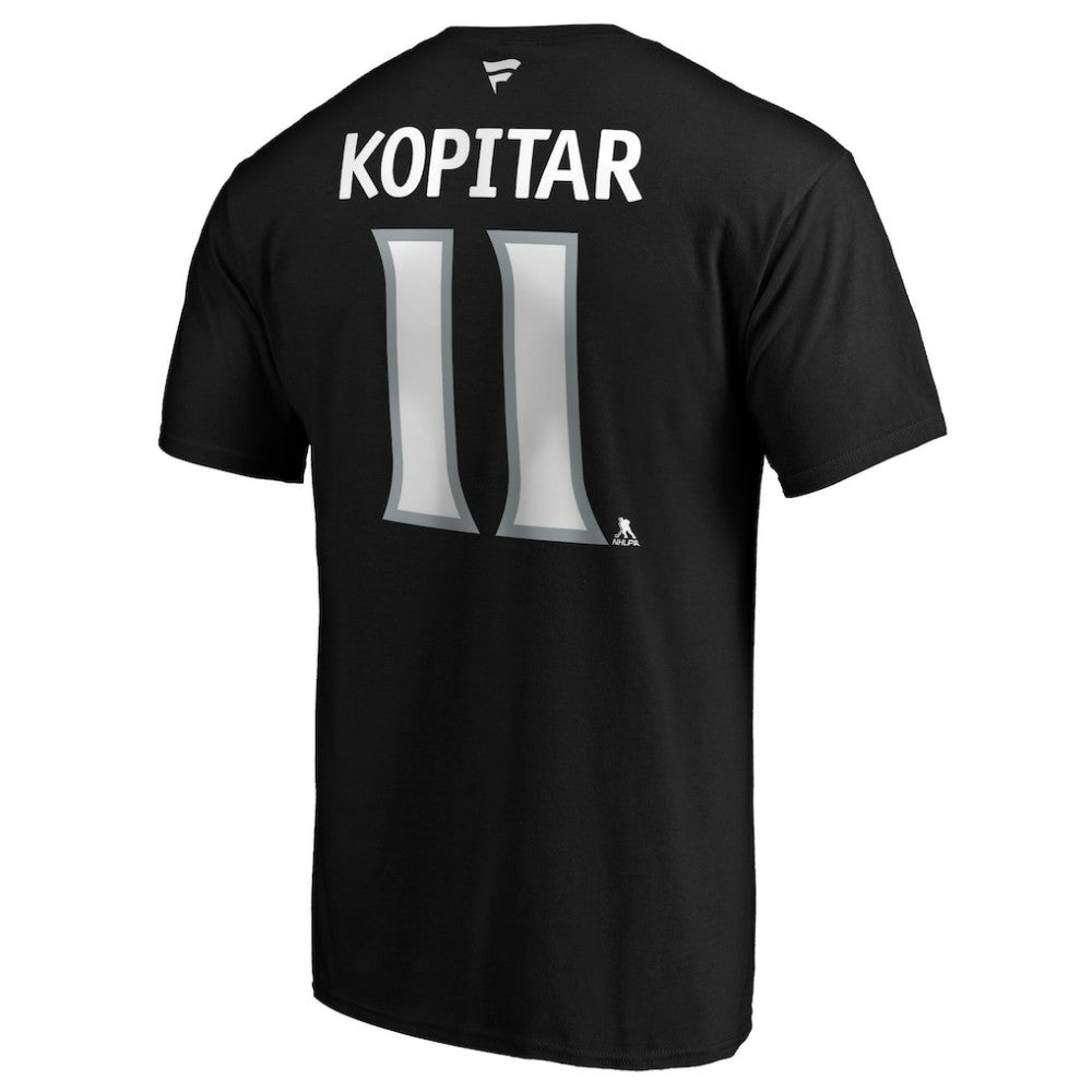 Anze Kopitar Los Angeles Kings Fanatics Authentic Stack Player Name & Number T-Shirt