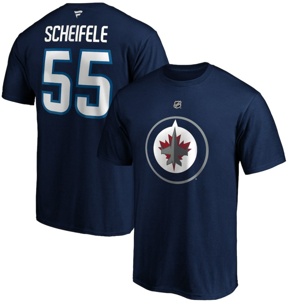 Mark Scheifele Winnipeg Jets Fanatics Authentic Stack Name & Number Team T-Shirt