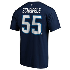 Mark Scheifele Winnipeg Jets Fanatics Authentic Stack Name & Number Team T-Shirt