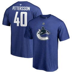 Elias Pettersson Vancouver Canucks Fanatics Authentic Stack Player Name & Number T-Shirt