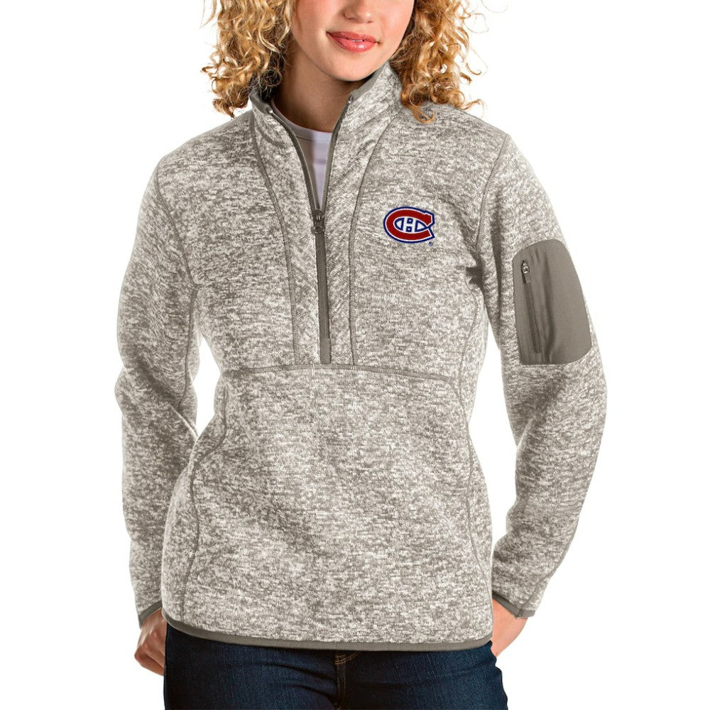 Montreal Canadiens Antigua Women's Fortune Half-Zip Sweatshirt
