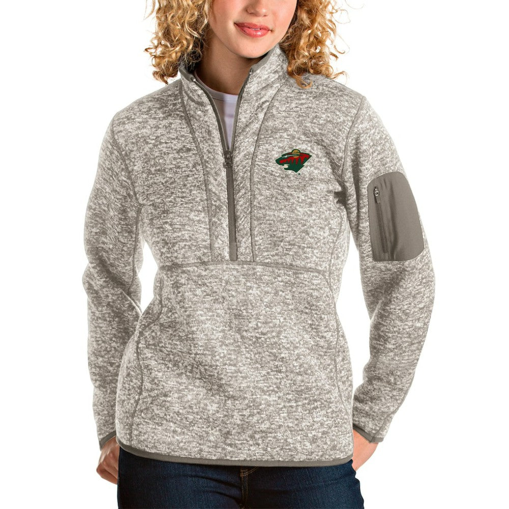 Minnesota Wild Antigua Women's Fortune Half-Zip Sweatshirt