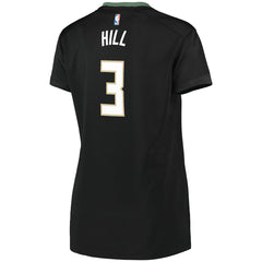 George Hill Milwaukee Bucks Women's Fast Break Replica Player Jersey - Statement Edition - Black | Fanatics cheap
