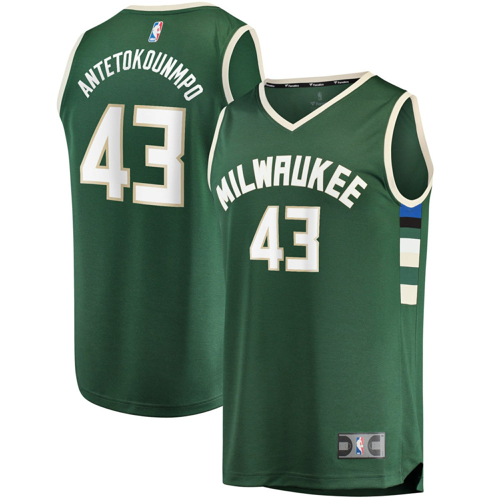 Thanasis Antetokounmpo Milwaukee Bucks Fast Break Replica Player Jersey - Icon Edition - Hunter Green | Fanatics on sale