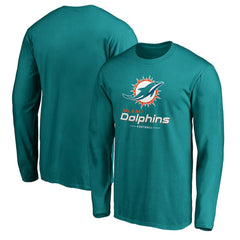 NFL Miami Dolphins Team Lockup Long Sleeve T-Shirt