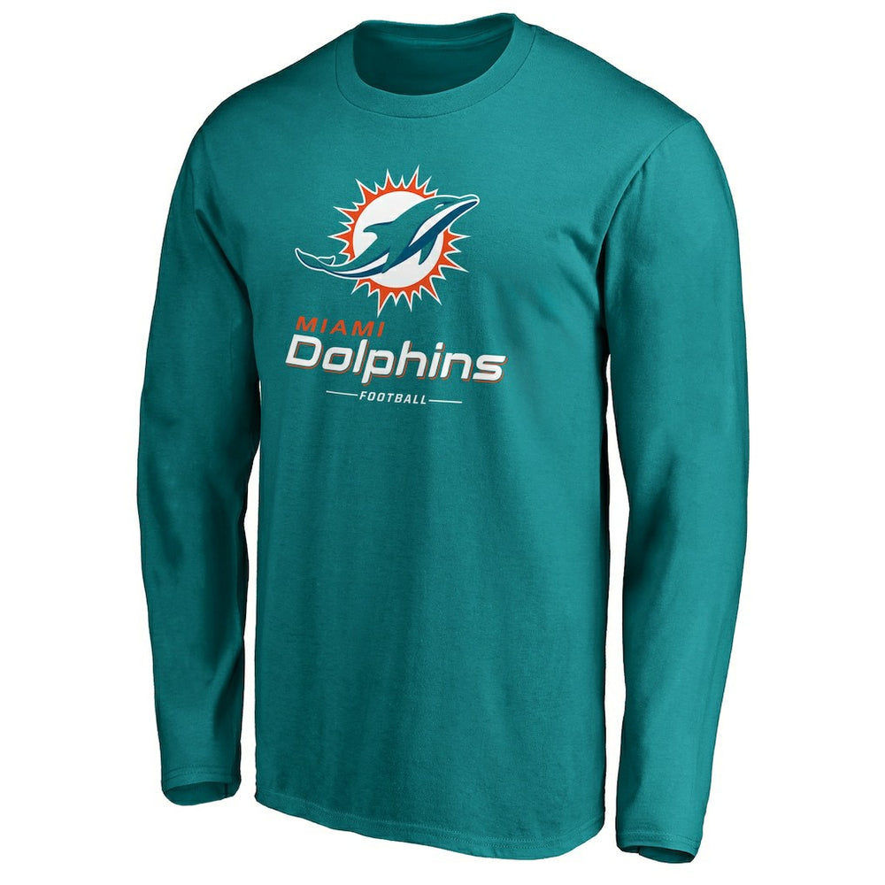 NFL Miami Dolphins Team Lockup Long Sleeve T-Shirt