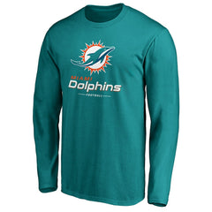NFL Miami Dolphins Team Lockup Long Sleeve T-Shirt