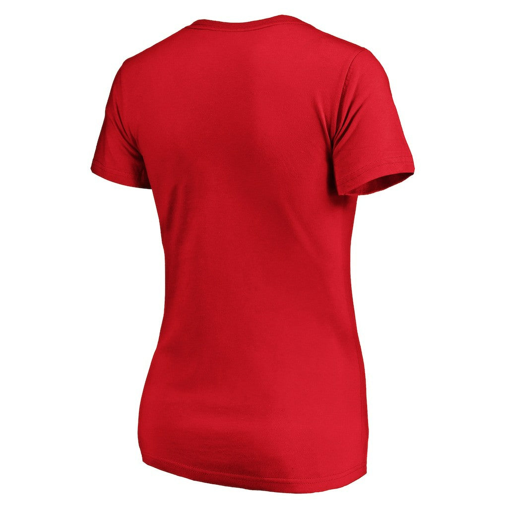 NFL Kansas City Chiefs Women's Iconic Script State V-Neck T-Shirt