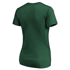 NFL Green Bay Packers Women's Team Iconic Script State V-Neck T-Shirt