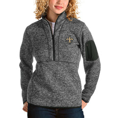 NFL New Orleans Saints Antigua Women's Fortune Half-Zip Pullover Jacket
