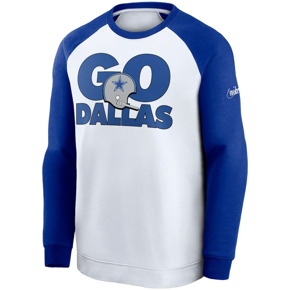 NFL Dallas Cowboys Fan Gear Throwback Go Helmet Sweatshirt