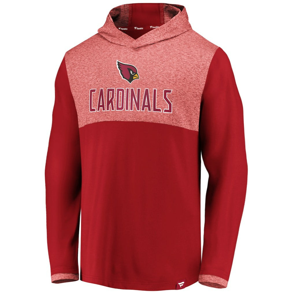 NFL Arizona Cardinals Iconic Marbled Clutch Hoodie Long Sleeve T-Shirt