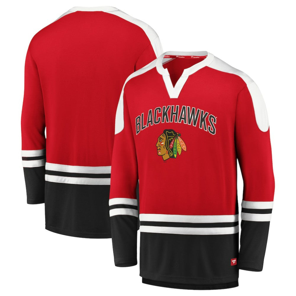 Chicago Blackhawks Fanatics Iconic Slapshot Long Sleeve T-Shirt