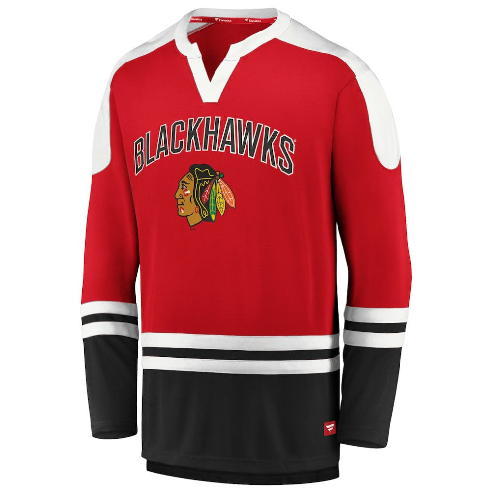 Chicago Blackhawks Fanatics Iconic Slapshot Long Sleeve T-Shirt