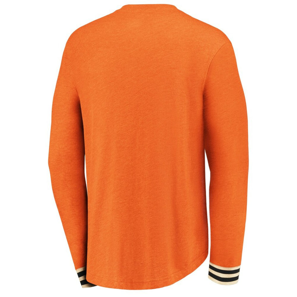 Philadelphia Flyers Fanatics True Classics Henley Long Sleeve T-Shirt