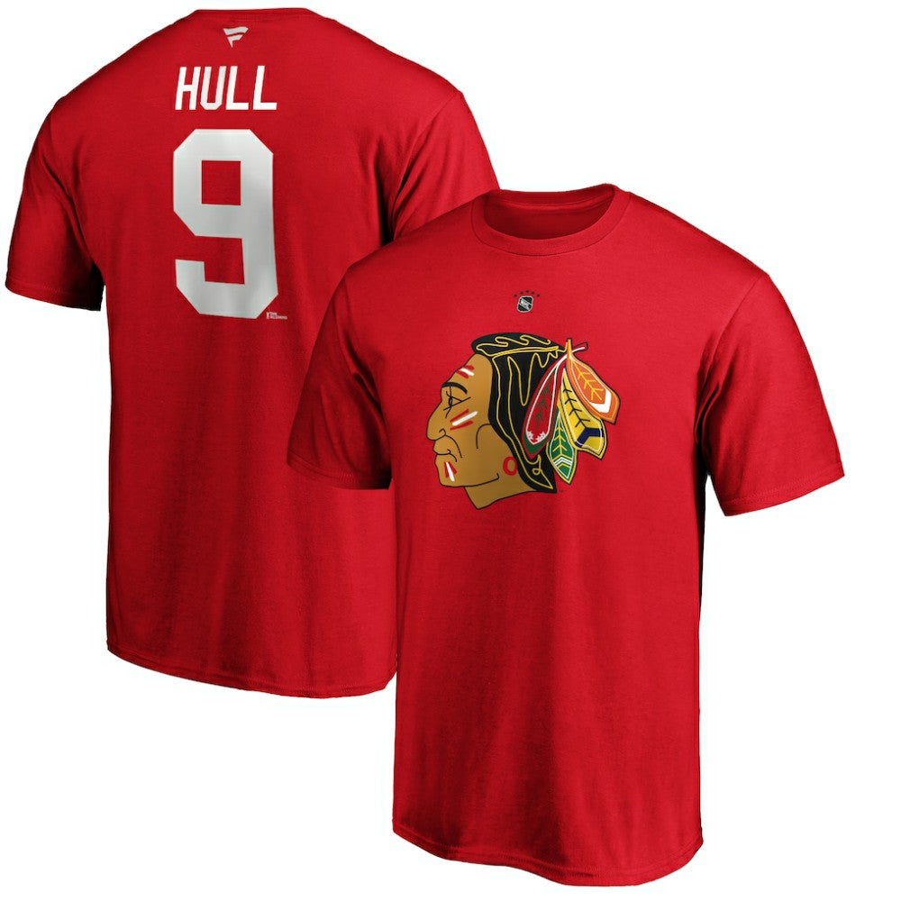Bobby Hull Chicago Blackhawks Fanatics Authentic Stack Retired Player Name & Number T-Shirt