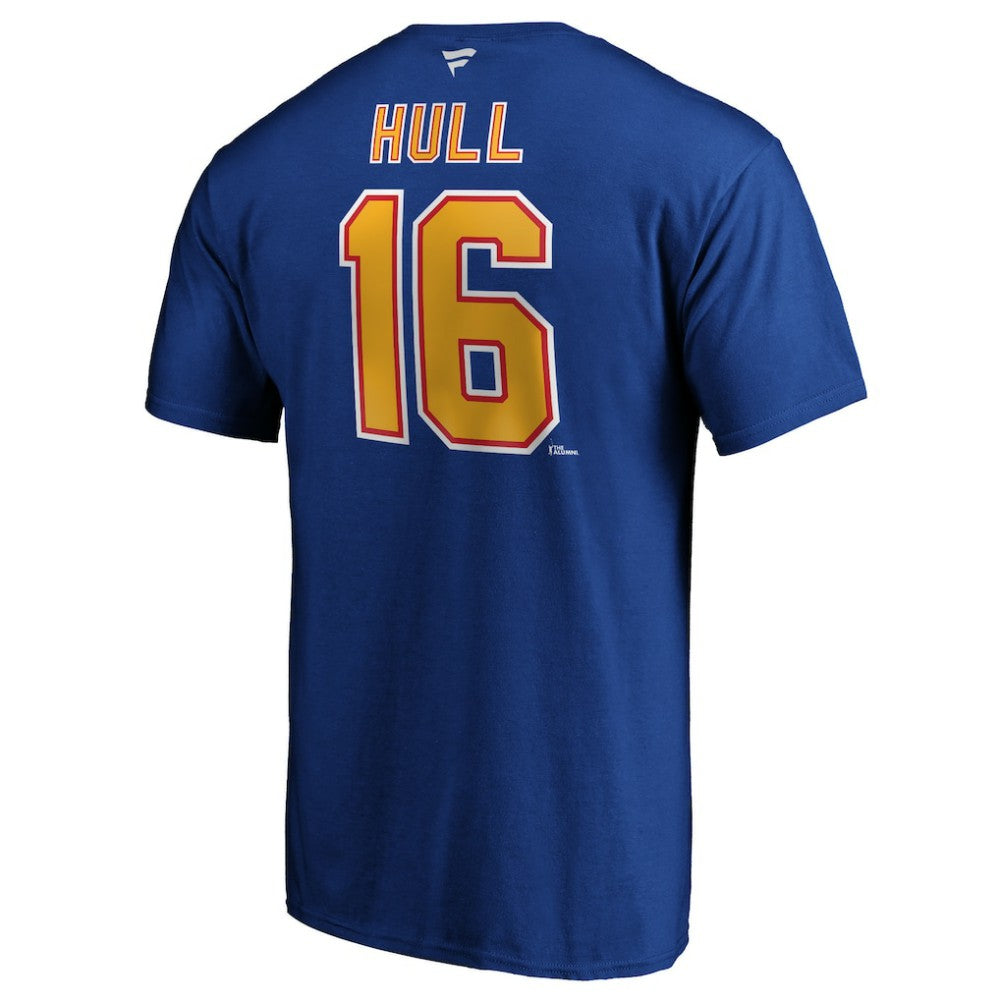 Brett Hull St. Louis Blues Fanatics Authentic Stack Retired Player Name & Number T-Shirt